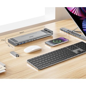 FOLDING LAPTOP STAND D1137AGY01 WITH HUB AND SD CARD READER UNITEK