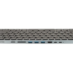 9-IN-1 KEYBOARD D1092A WITH HUB AND SD CARD READER QWERTY UNITEK