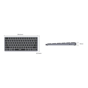 9-IN-1 KEYBOARD D1092A WITH HUB AND SD CARD READER QWERTY UNITEK