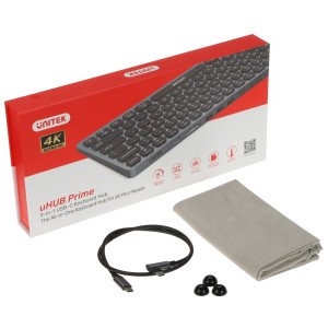 9-IN-1 KEYBOARD D1092A WITH HUB AND SD CARD READER QWERTY UNITEK