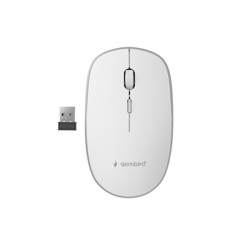 8716309104159MOUSE USB OPTICAL WRL/WHITE MUSW-4B-01-W GEMBIRD