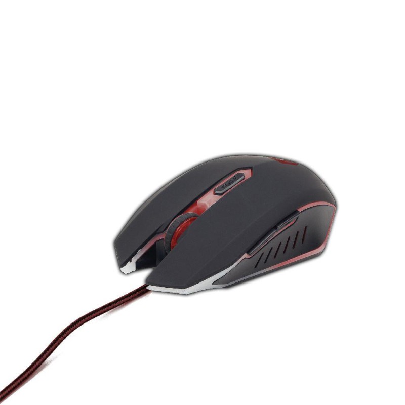 8716309081900MOUSE USB OPTICAL GAMING/RED MUSG-001-R GEMBIRD