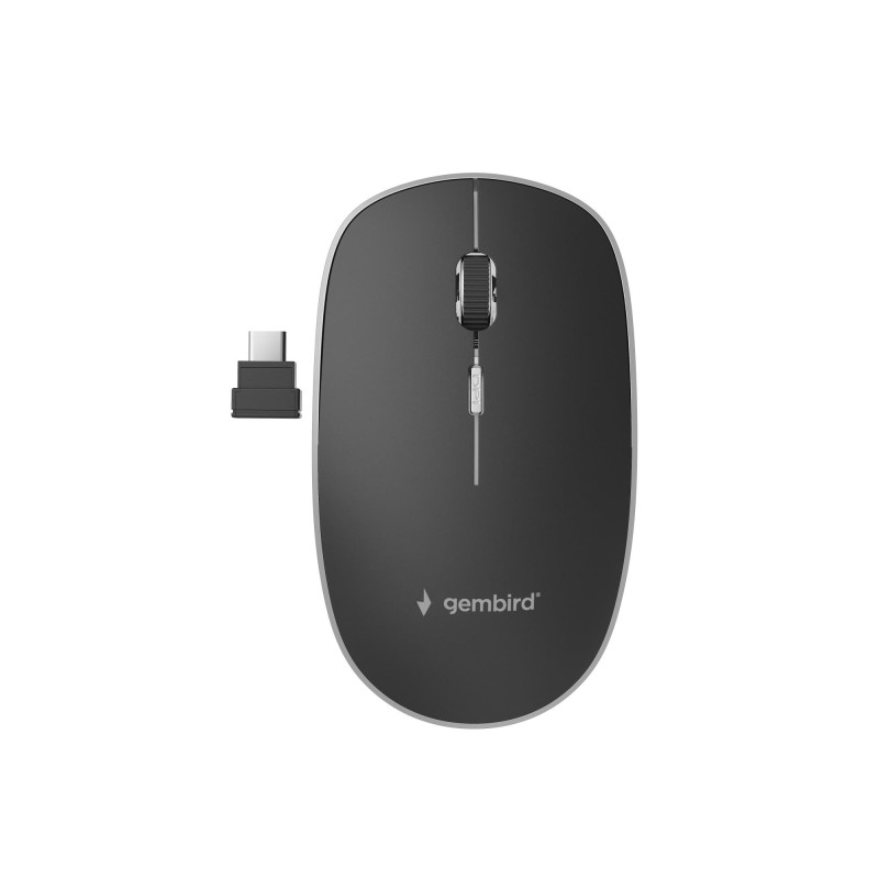 8716309119061MOUSE USB-C OPTICAL WRL BLACK/SILENT MUSW-4BSC-01 GEMBIRD