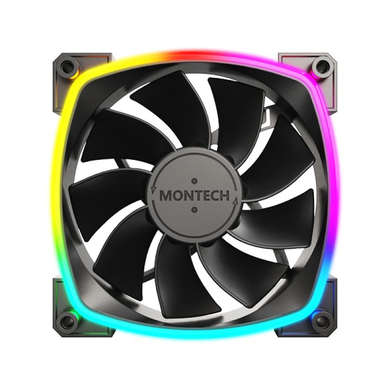 4710562744156CASE FAN 120MM RX120 PWM BLACK MONTECH