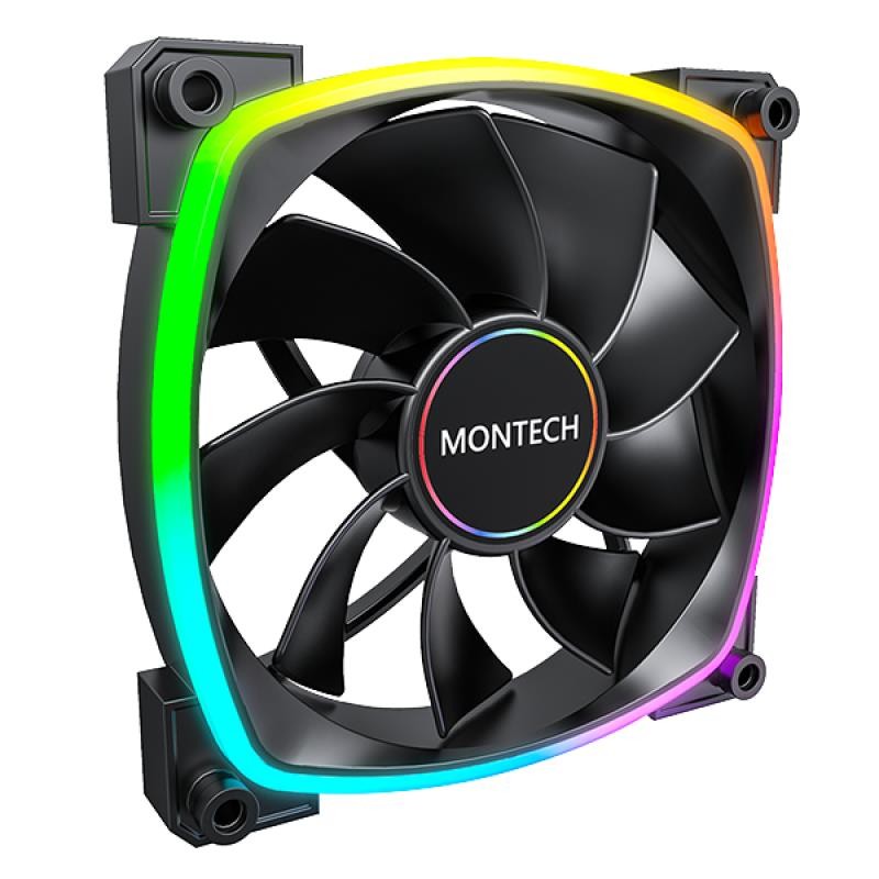 4710562741285CASE FAN 140MM RX140 PWM BLACK MONTECH