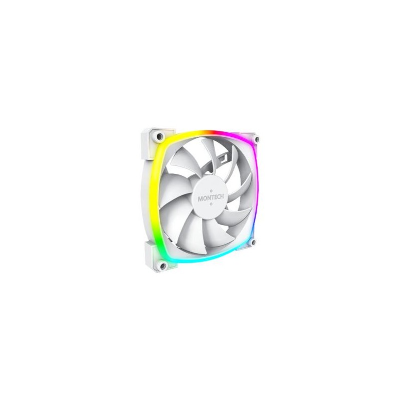 4710562748291CASE FAN 120MM AX120 PWM WHITE 3 IN 1 MONTECH