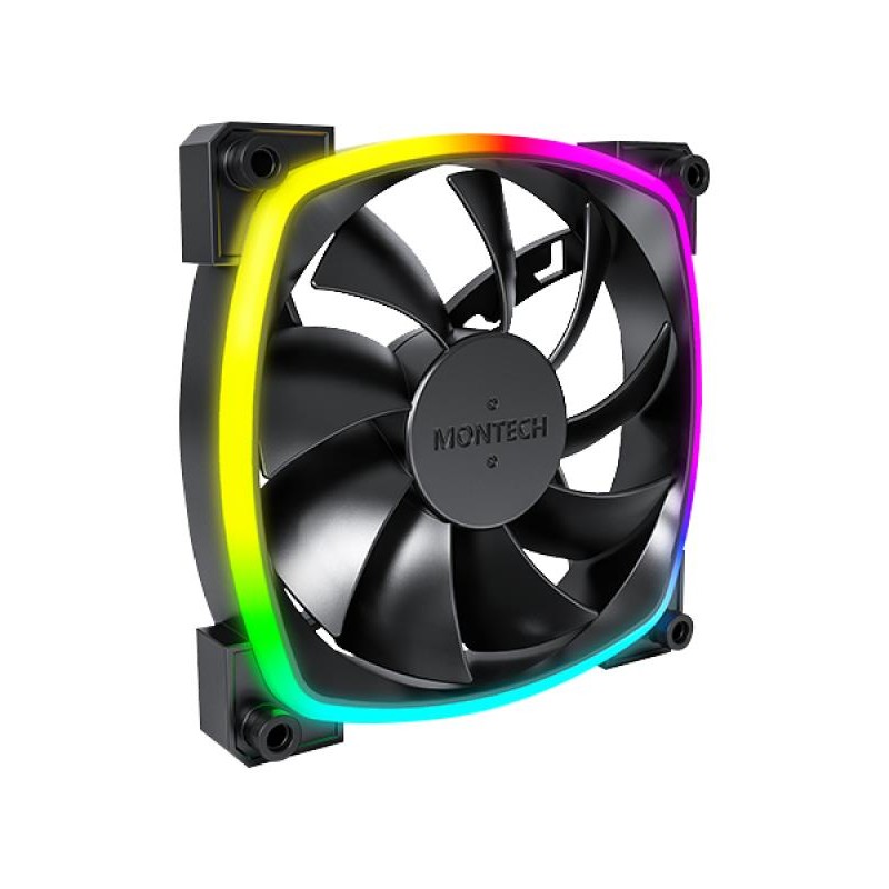 4710562748284CASE FAN 120MM AX120 PWM BLACK 3 IN 1 MONTECH