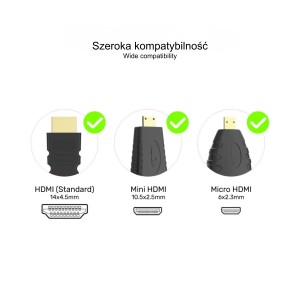 HDMI TO VGA CONVERTER Y-6355 + AUDIO + MICRO AND MINI HDMI ADAPTERS UNITEK