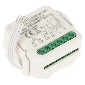 DUAL SMART CONTROLLER FOR ROLLER SHUTTERS ATLO-CW2-TUYA Wi-Fi, Tuya Smart