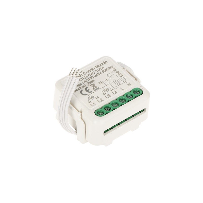 DUAL SMART CONTROLLER FOR ROLLER SHUTTERS ATLO-CW2-TUYA Wi-Fi, Tuya Smart