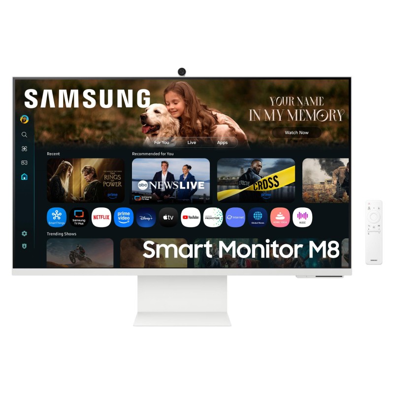 8806097146452LCD Monitor SAMSUNG LS32FM801UUXDU 32" Smart 4K Panel VA 3840x2160 16:9 60 Hz 4 ms Colour White LS32FM801UUXDU