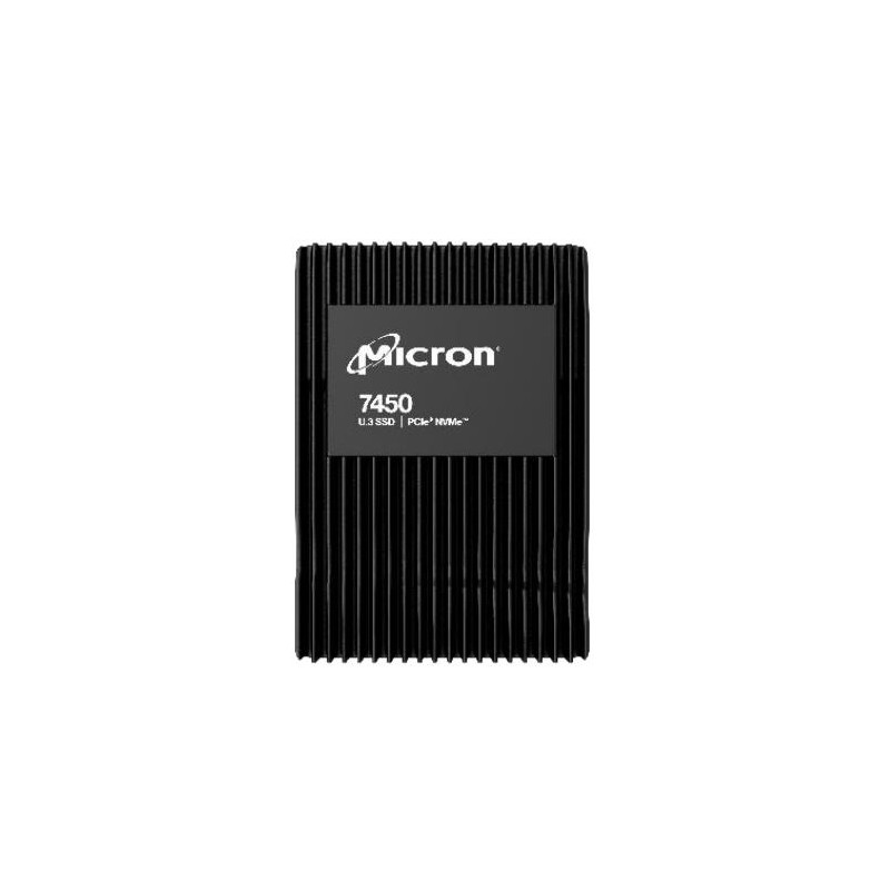 649528926265SSD MICRON SSD series 7450 PRO 15.36TB PCIE NVMe NAND flash technology TLC Write speed 5600 MBytes sec Read speed 6800 MBytes se