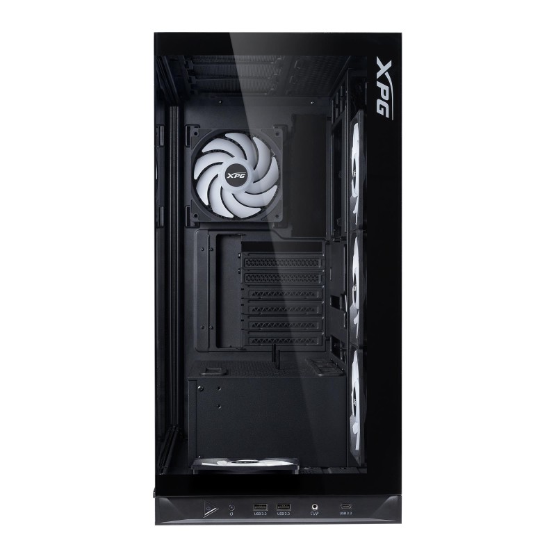 4711085947703Case ADATA INVADER X BTF MidiTower Case product features Transparent panel ATX MicroATX MiniITX Colour Black INVADERXBTFMT-BKCWW