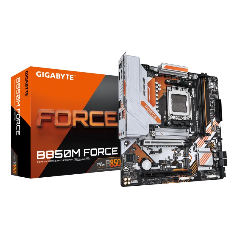 4719331874322Материнская плата GIGABYTE AMD B850 Socket AM5 micro ATX RAM DDR5-SDRAM 2xSlots 3xNumber of M.2 (M) slots B850MFORCE1.1