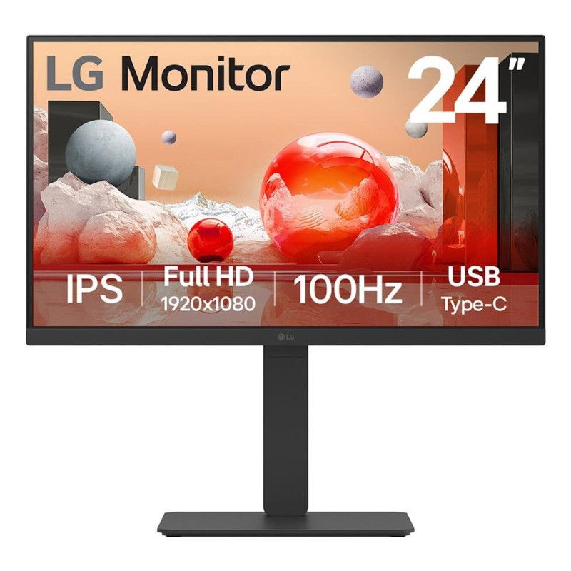 8806096207079LCD Monitor LG 23.8" Business Panel IPS 1920x1080 16:9 100Hz 5 ms Speakers Swivel Pivot Height adjustable Tilt 24BA750-B