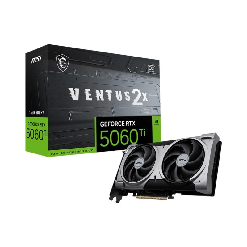 4711377334471Graafikakaart MSI RTX 5060 Ti 16GB Ventus 2X OC Plus