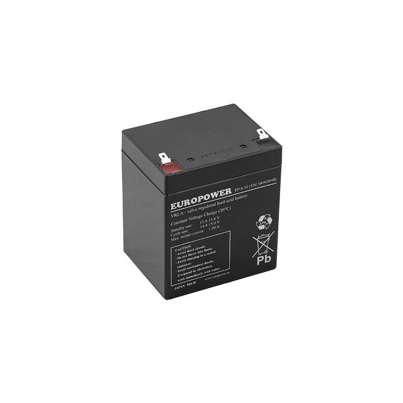 5902367800093Aku Europower EP5-12T2 12V 5AH VRLA