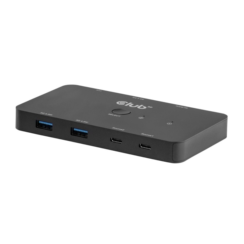 8719214473716KVM lüliti Club3D CSV-2512 USB-C to HDMI kahe monitoriga