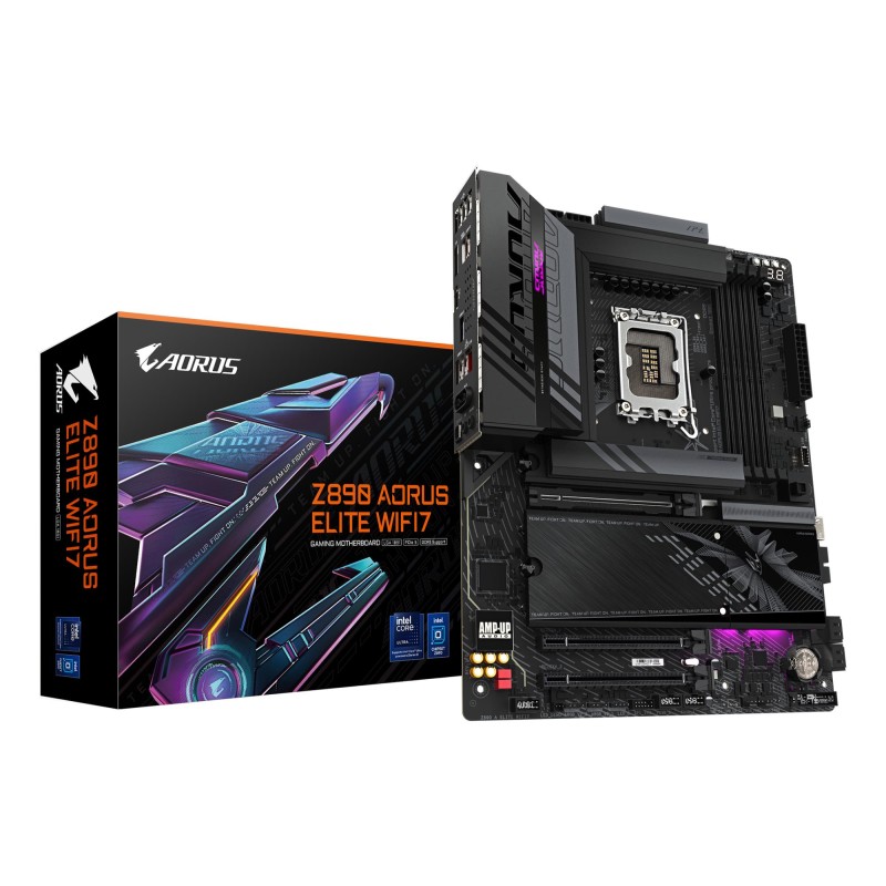 Mainboard GIGABYTE Z890 A ELITE WIFI7 1.1 Intel Z890 LGA 1851 (Socket V1) ATX RAM DDR5-SDRAM 4xSlots Wi-Fi Yes Bluetooth Yes 4xN