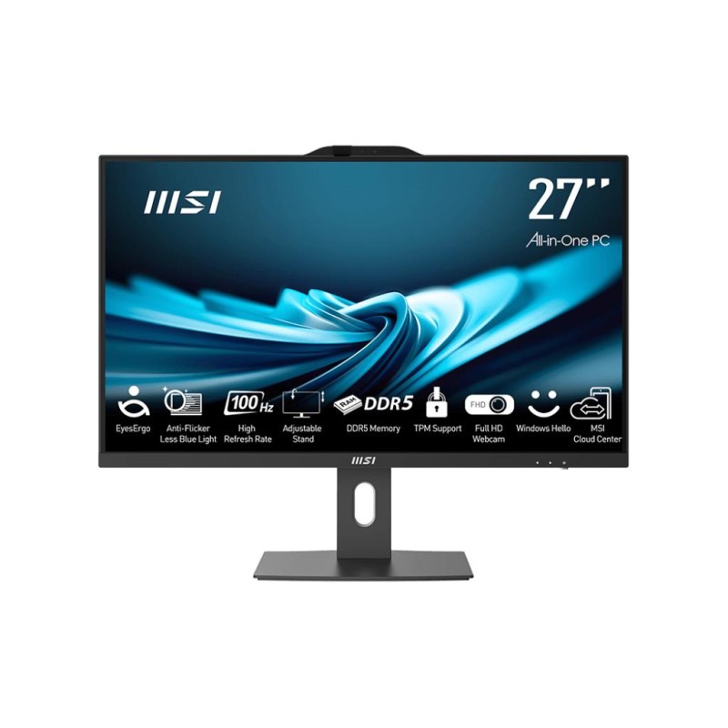 4711377180351Monoblock PC MSI PRO AP272P 14M Business All in One CPU Core i5 i5-14400 2500 MHz Screen 27" RAM 16GB DDR4 3200 MHz SSD 512GB Gr