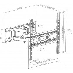 TV OR MONITOR MOUNT BRATECK-LPA78-446