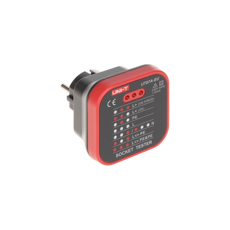 MAINS SOCKET TESTER UT-07A-EU UNI-T MAINS SOCKET TESTER UT-07A-EU UNI-T