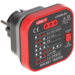 MAINS SOCKET TESTER WITH RCD CHECKING FUNCTION UT-07B-EU UNI-T