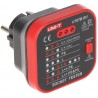 MAINS SOCKET TESTER WITH RCD CHECKING FUNCTION UT-07B-EU UNI-T