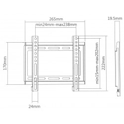 TV OR MONITOR MOUNT BRATECK-KL22-22F