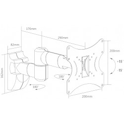 TV OR MONITOR MOUNT AX-FLEXI-APOLLO