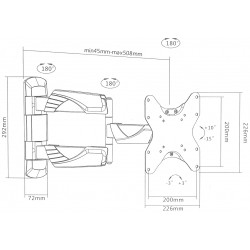 TV OR MONITOR MOUNT BRATECK-LPA39-223
