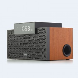 Edifier Multifunctional 2.1 Alarm Clock Bluetooth Speaker MP260 Black/Brown Portable Wireless Speaker Bluetooth RMS 12 + 2 4 W