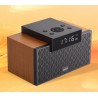 Edifier Multifunctional 2.1 Alarm Clock Bluetooth Speaker MP260 Black/Brown Portable Wireless Speaker Bluetooth RMS 12 + 2 4 W