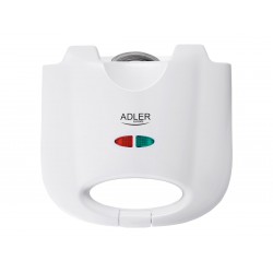 Adler Sandwich maker AD 301 750 W Number of plates 1 Number of pastry 2 White