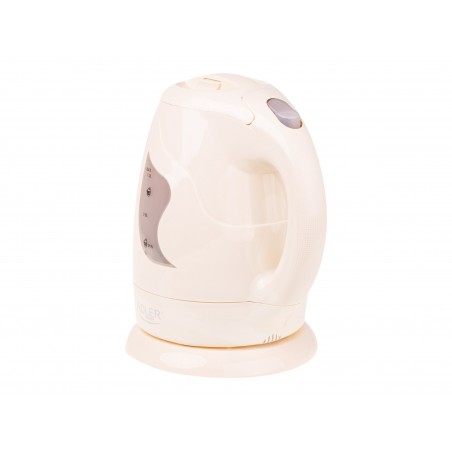 Adler Kettle AD 08 b Standard 850 W 1 L Plastic 360 rotational base Beige