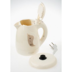 Adler Kettle AD 08 b Standard 850 W 1 L Plastic 360 rotational base Beige
