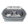 Camry Washing machine CR 8052 Top loading Washing capacity 3 kg 1300 RPM Depth 40 cm Width 60 cm White-Grey