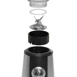 Tristar Blender BL-4430 Tabletop 500 W Jar material Glass Jar capacity 1.5 L Ice crushing Black/Stainless steel