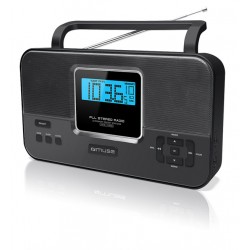 Muse M-087R 2-band PLL stereo portable radio Black