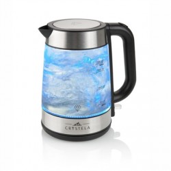 ETA ETA615390000 Standard kettle 2200 W 1.7 L Glass 360 rotational base Stainless steel/Black