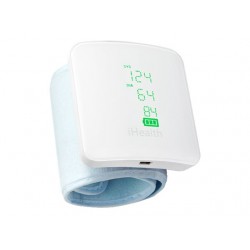 iHealth Wrist Blood Pressure Monitor BP7S Weight 105 g White Wireless Blood pressure readings are stored on the secure, free, HI