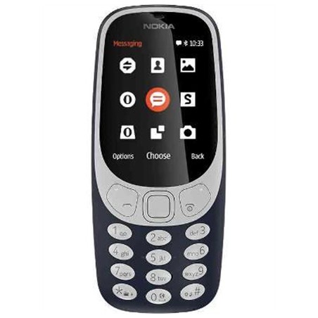 Nokia 3310 (2017) Dark Blue 2.4 " TFT 240 x 320 N/A MB 16 MB Dual SIM Micro-SIM Bluetooth 3.0 USB version microUSB 2.0 Built-in 
