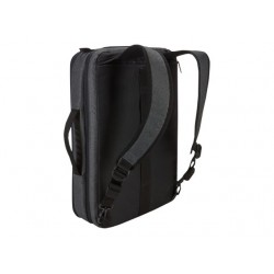 Case Logic Era Hybrid Briefcase Fits up to size 15.6 " Messenger - Briefcase/Backpack Obsidian Shoulder strap