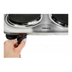 Camry CR 6511 Number of burners/cooking zones 2 Rotary knobs Stainless steel Electric