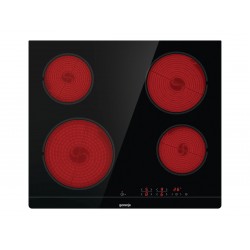 Gorenje Hob ECT641BSC Vitroceramic Number of burners/cooking zones 4 Touch Timer Black Display