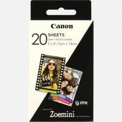 Canon 20 sheets ZP-2030 Photo Paper White 5 x 7.6 cm