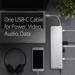 Aten USB-C Multiport Dock with Power Pass-Through Aten USB-C USB-C Multiport Dock with Power Pass-Through