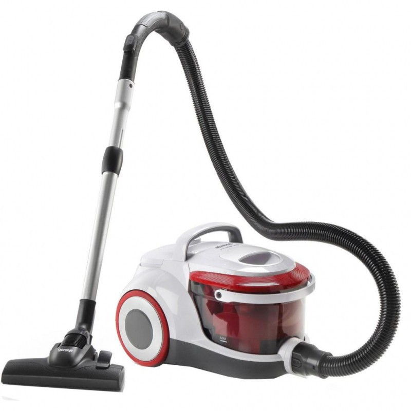 Gorenje Vacuum cleaner VCEB01GAWWF With water filtration system Wet suction Power 800 W Dust capacity 3 L White/Red