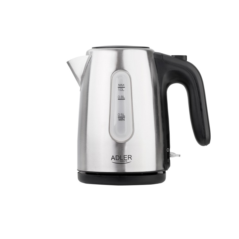 Adler Kettle AD 1273 Standard 1200 W 1 L Stainless steel 360 rotational base Stainless steel Adler Kettle AD 1273 Standard 1200 W 1 L Stainless steel 360 rotational base Stainless steel