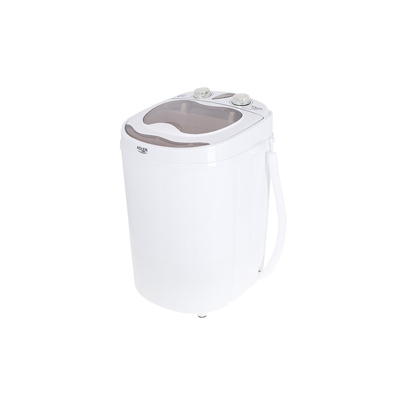 Adler Mini washing machine AD 8055 Top loading Washing capacity 3 kg Depth 37 cm Width 36 cm White
